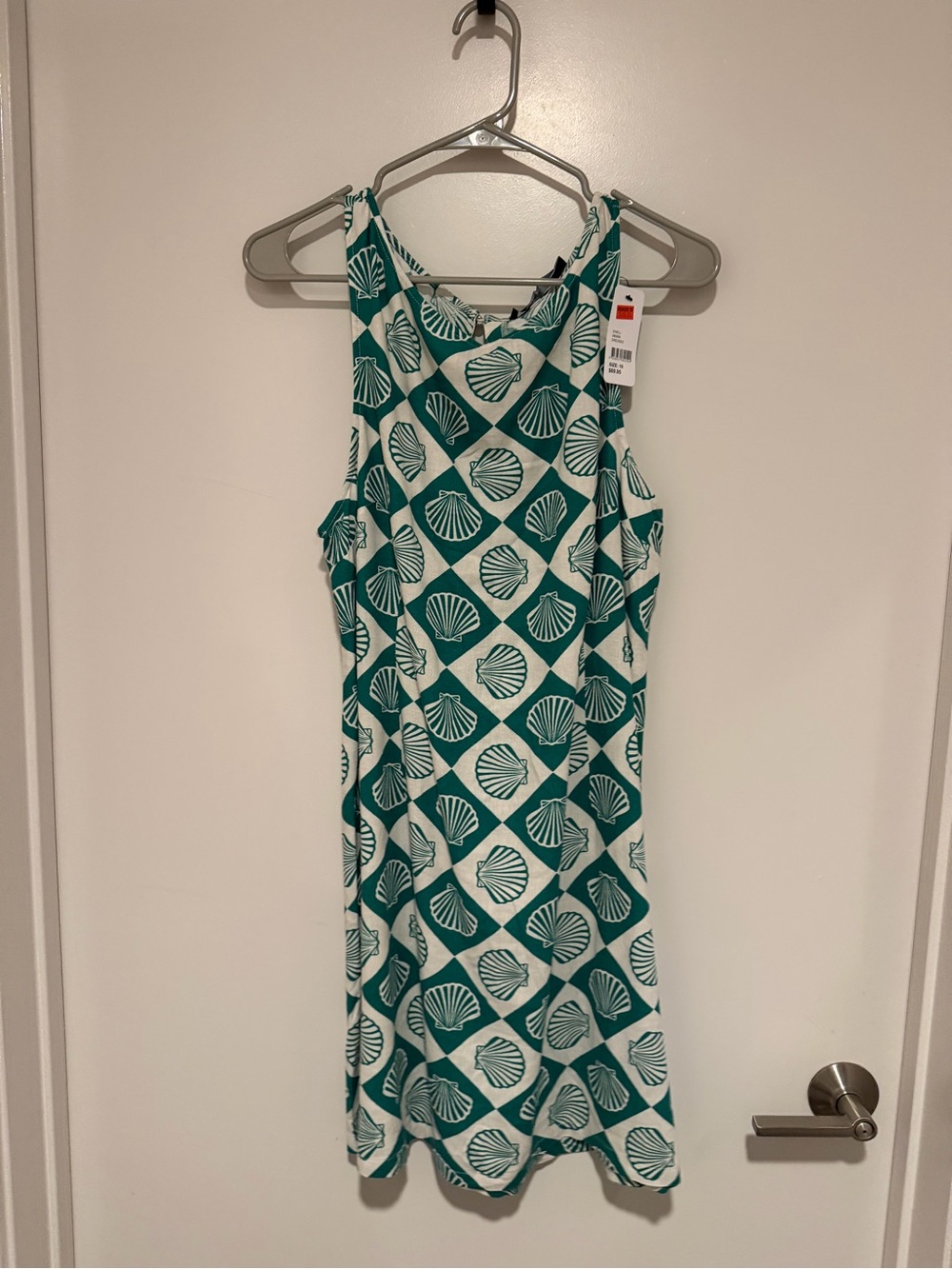 Shell-Print Sleeveless Shift Dress - Women